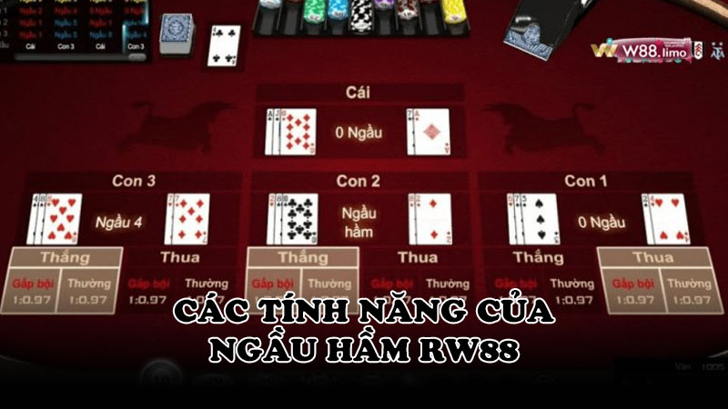 Các tính năng của Ngầu Hầm RW88