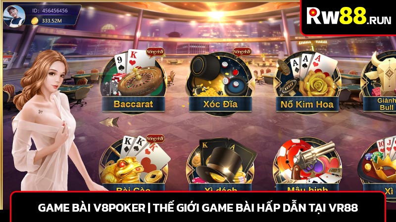 Game bài V8Poker | Thế giới game bài hấp dẫn tại Vr88