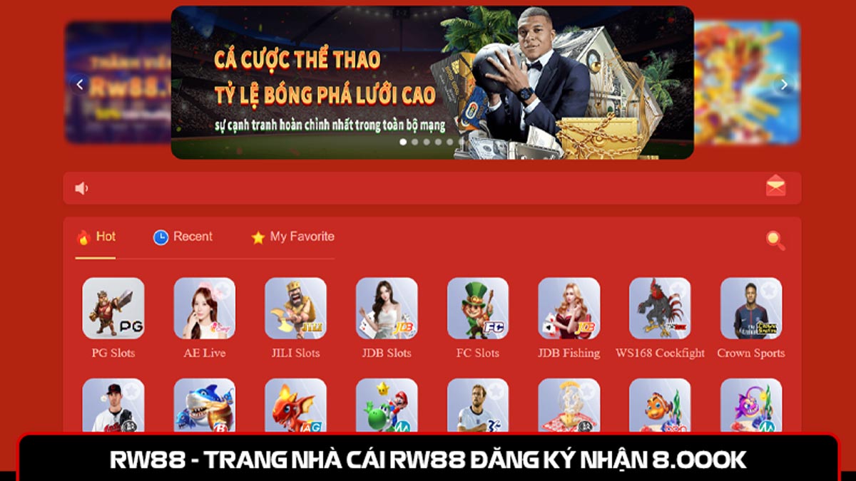 RW88 🎖️ Trang nhà cái Rw88 đăng ký nhận ngay 8.000k chỉ 1 vòng cược