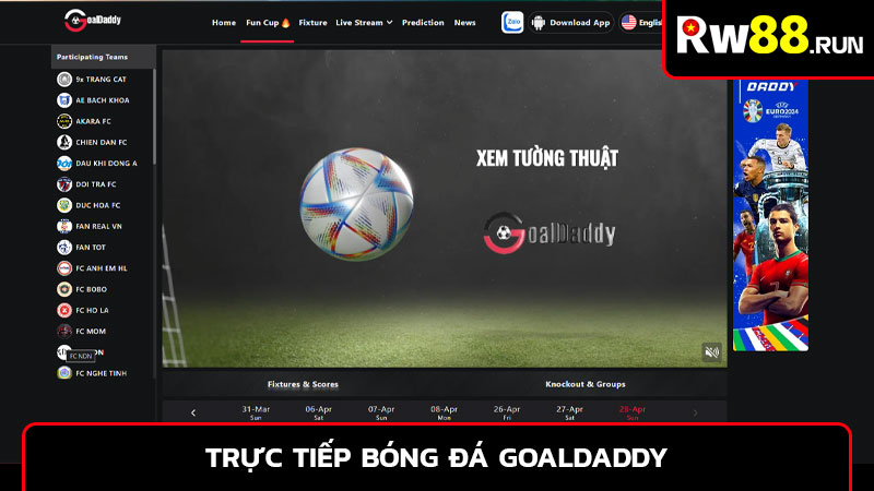 Trực tiếp bóng đá Goaldaddy